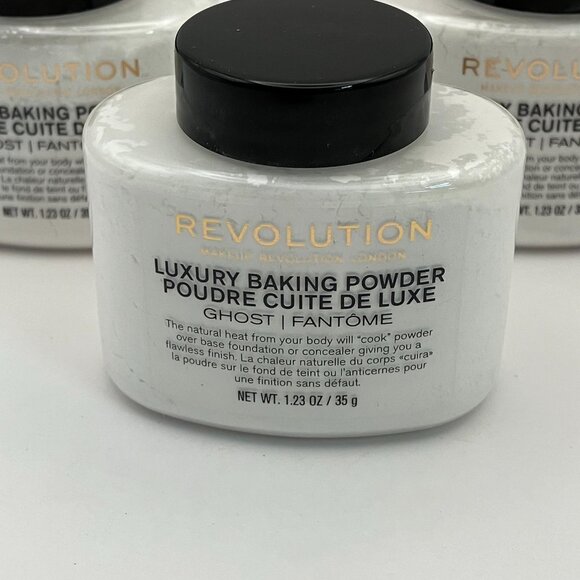 Makeup Revolution Ghost Fantome Luxury Baking Powder 1.23 oz Pack Of 3 Pieces - Picture 2 of 4